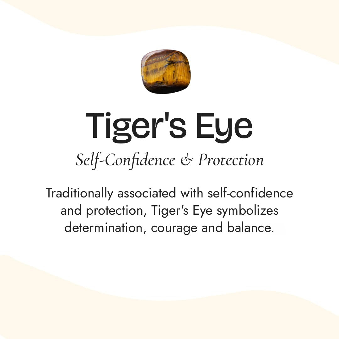 "3 Protections" Bracelet in Tiger's Eye, Hematite & Black Obsidian