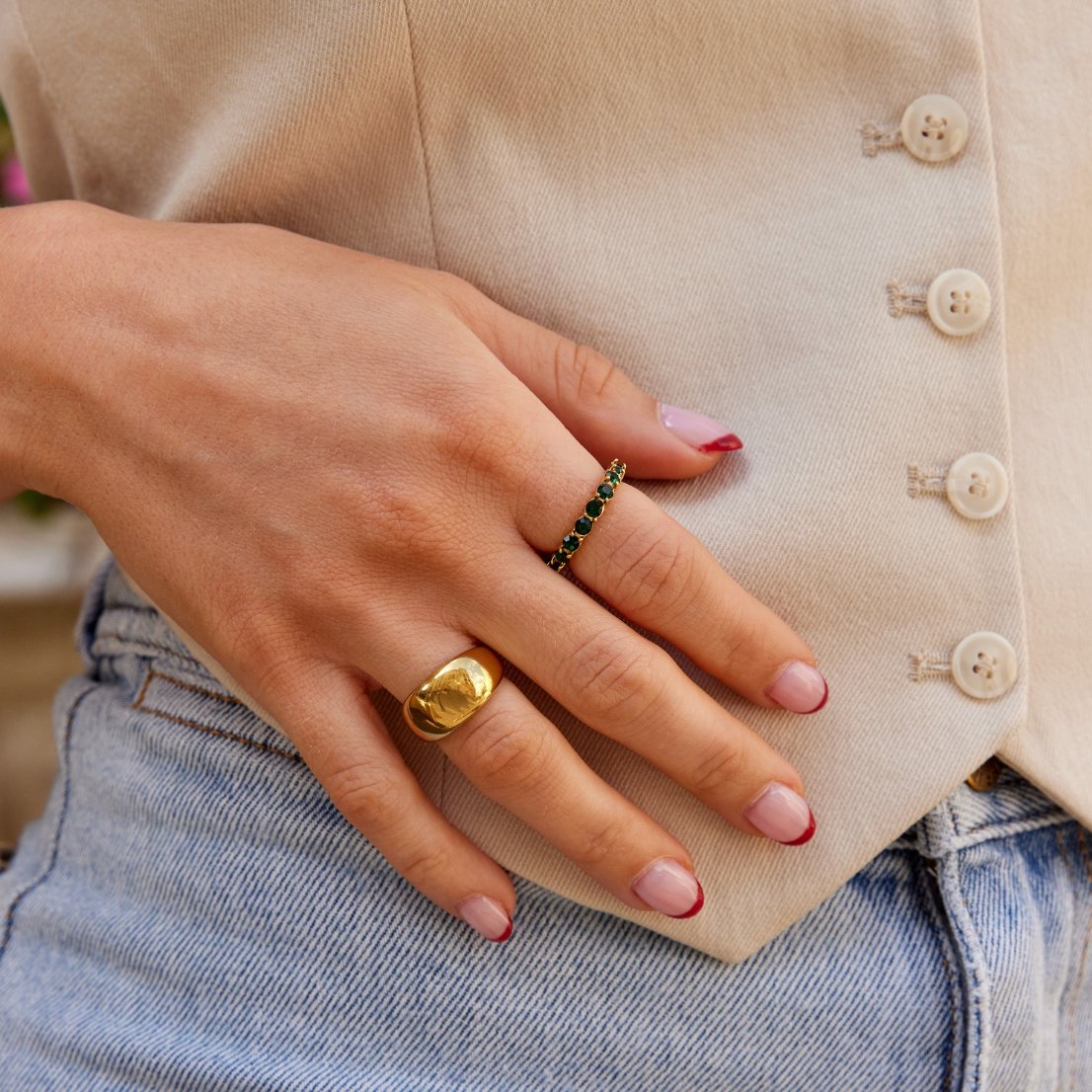 Vera Emerald Eternity Ring