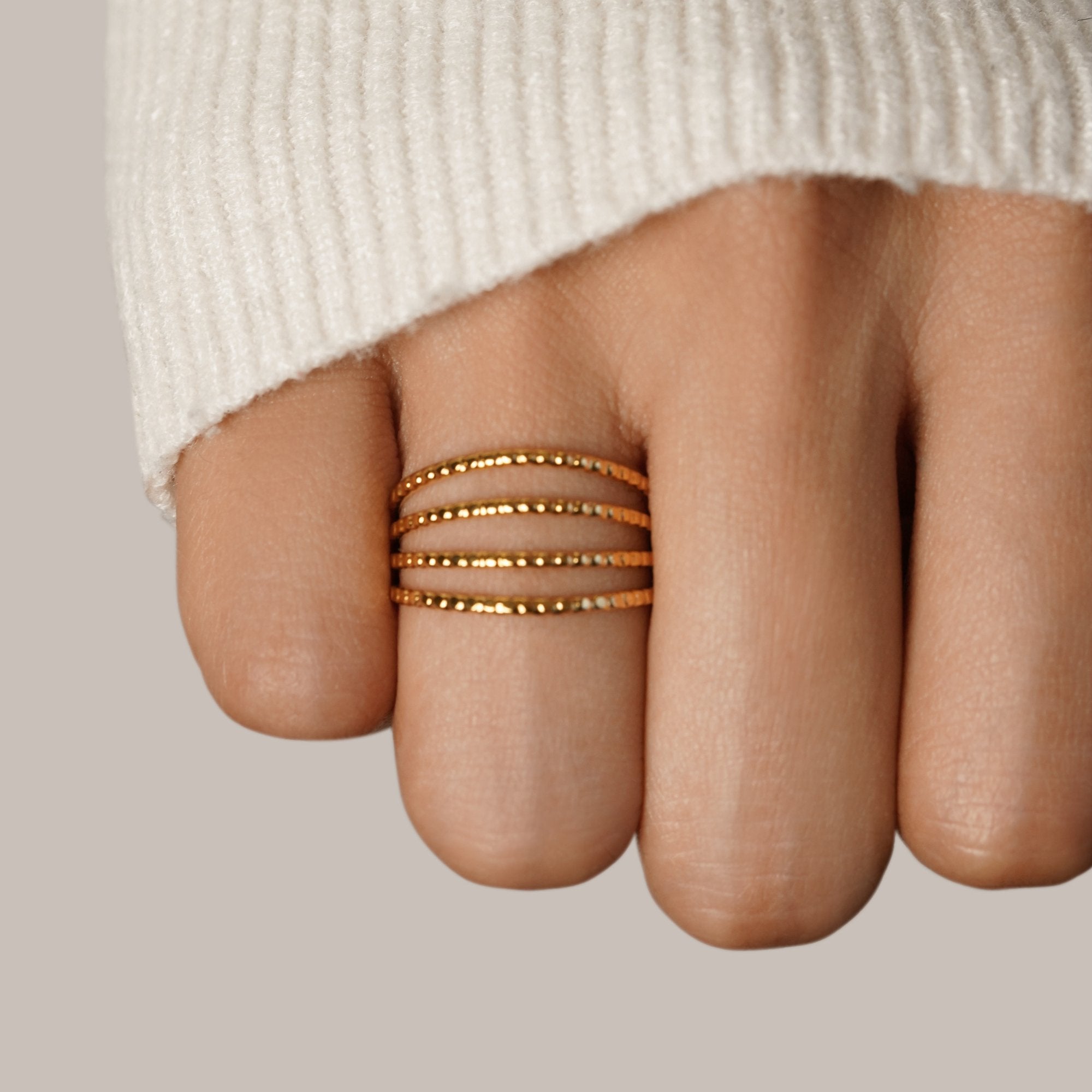 Filomena Stacked Wire Ring