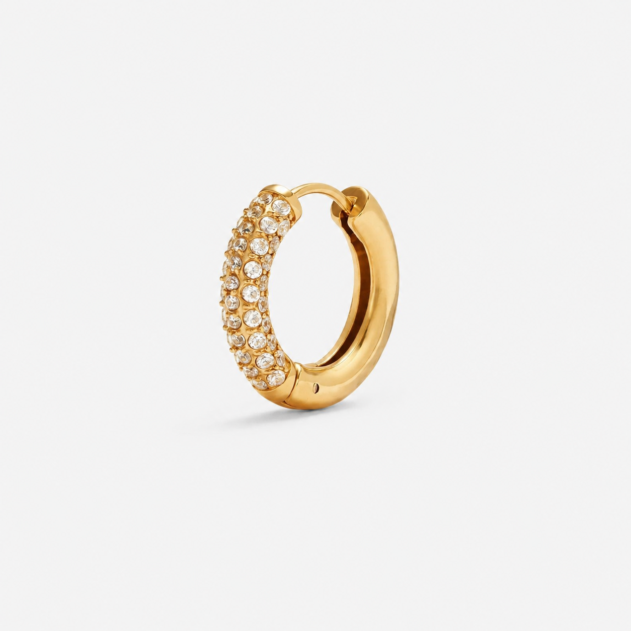 Pavé Huggie Earrings