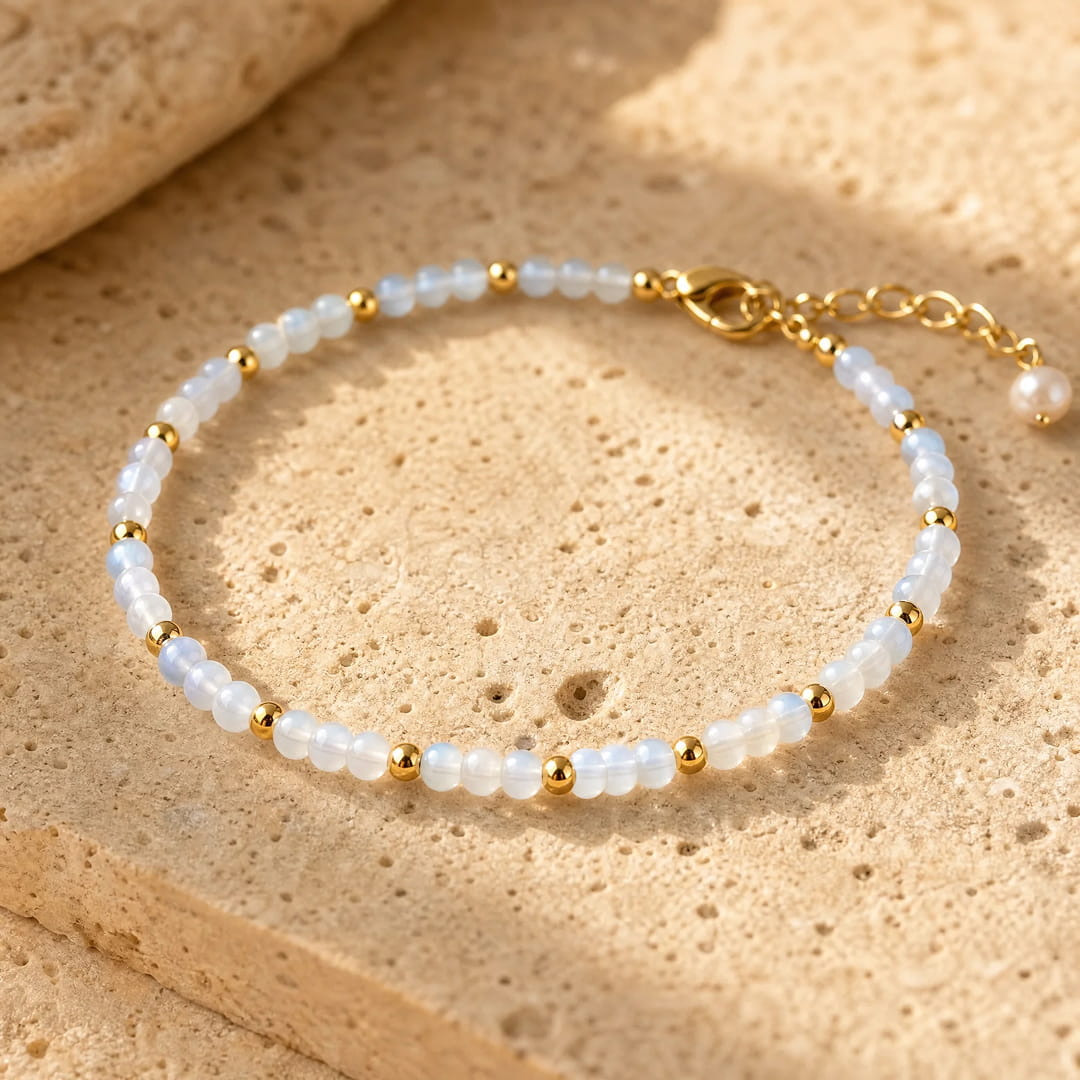 "Birth Month" Bracelet in Natural Stone