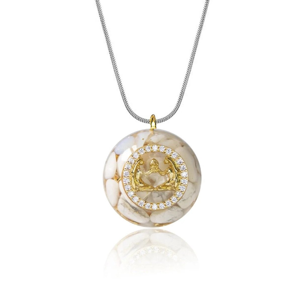 "Astrological Sign" Orgonite Pendant in Stone Chips