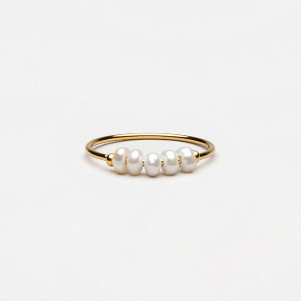 Perlina Pearl Row Ring