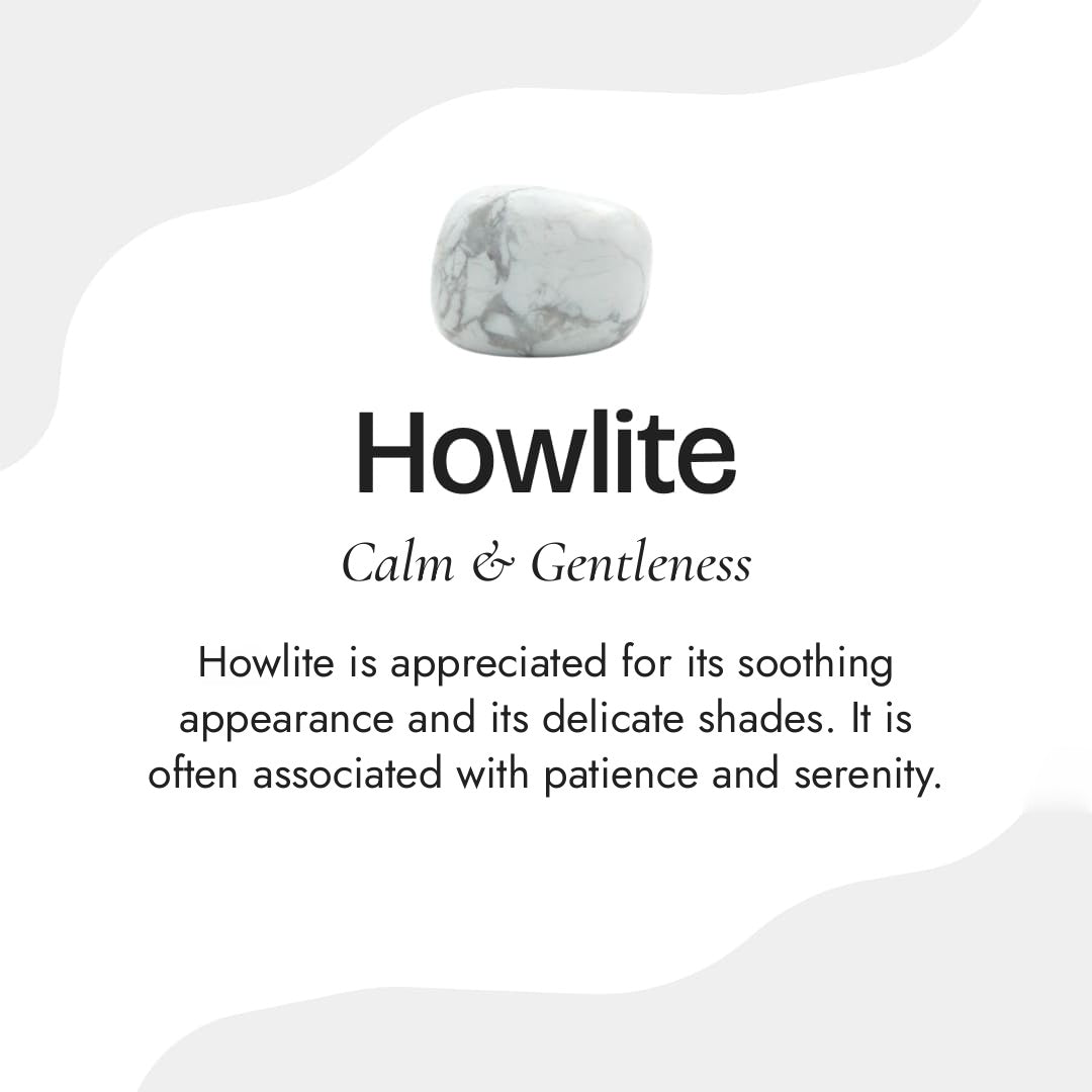 "Yin-Yang" Pendant in Howlite & Black Obsidian