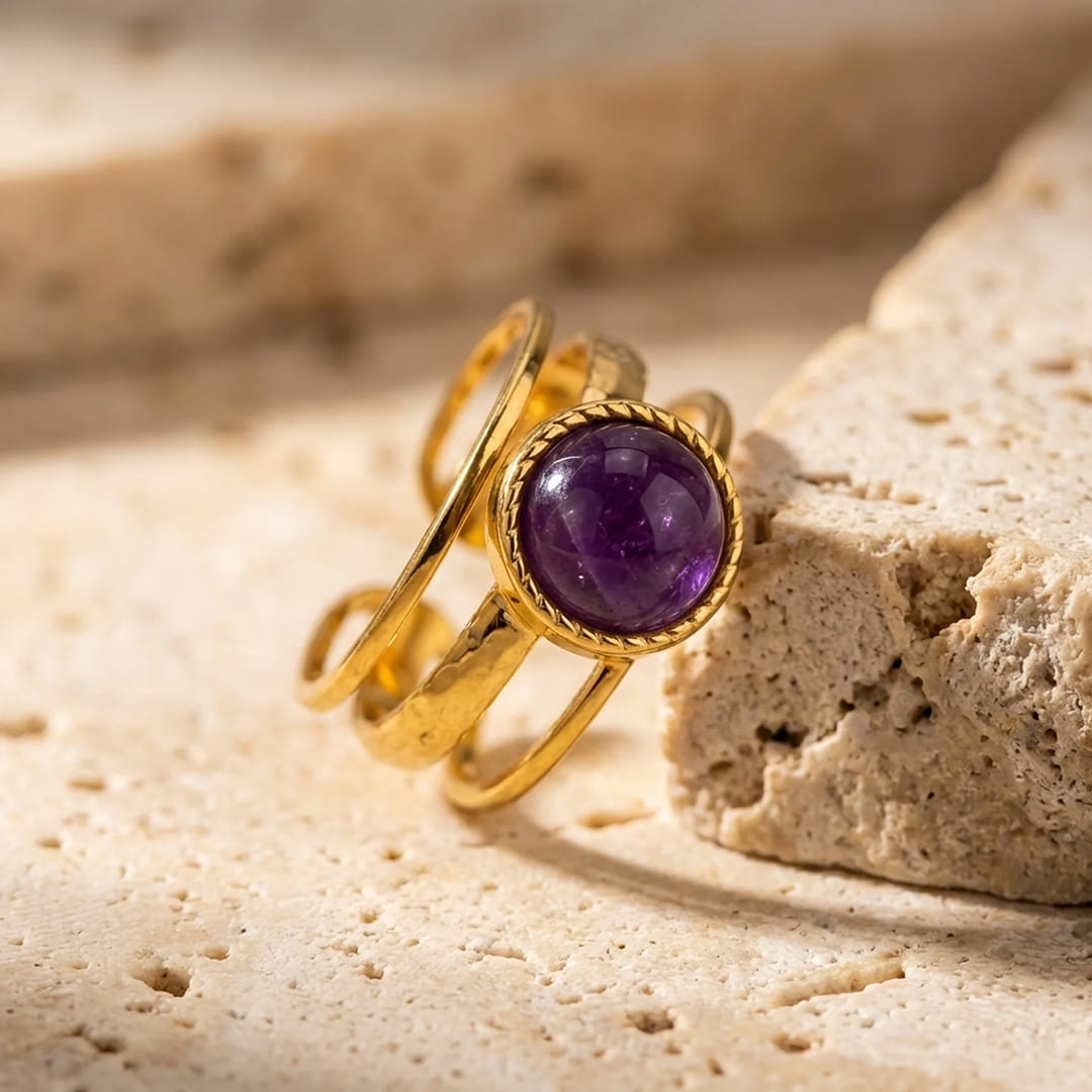 "Essence" Ring in Amethyst
