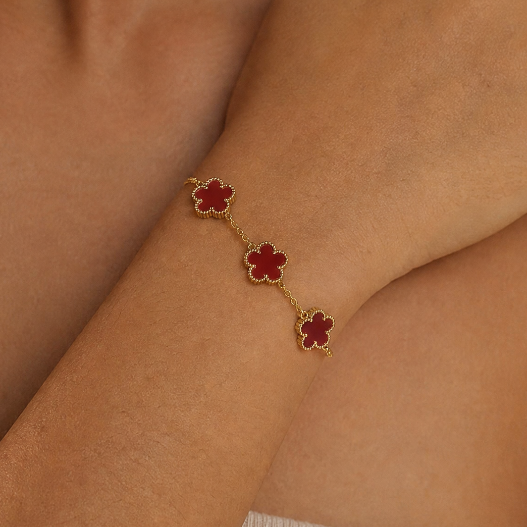 Rubina Flower Bracelet