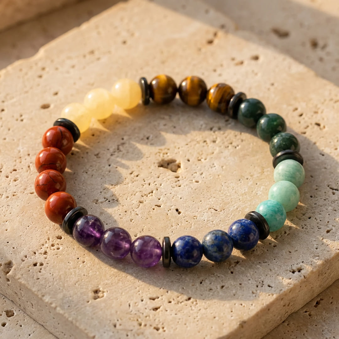 "Harmonization of the 7 Chakras" Bracelet