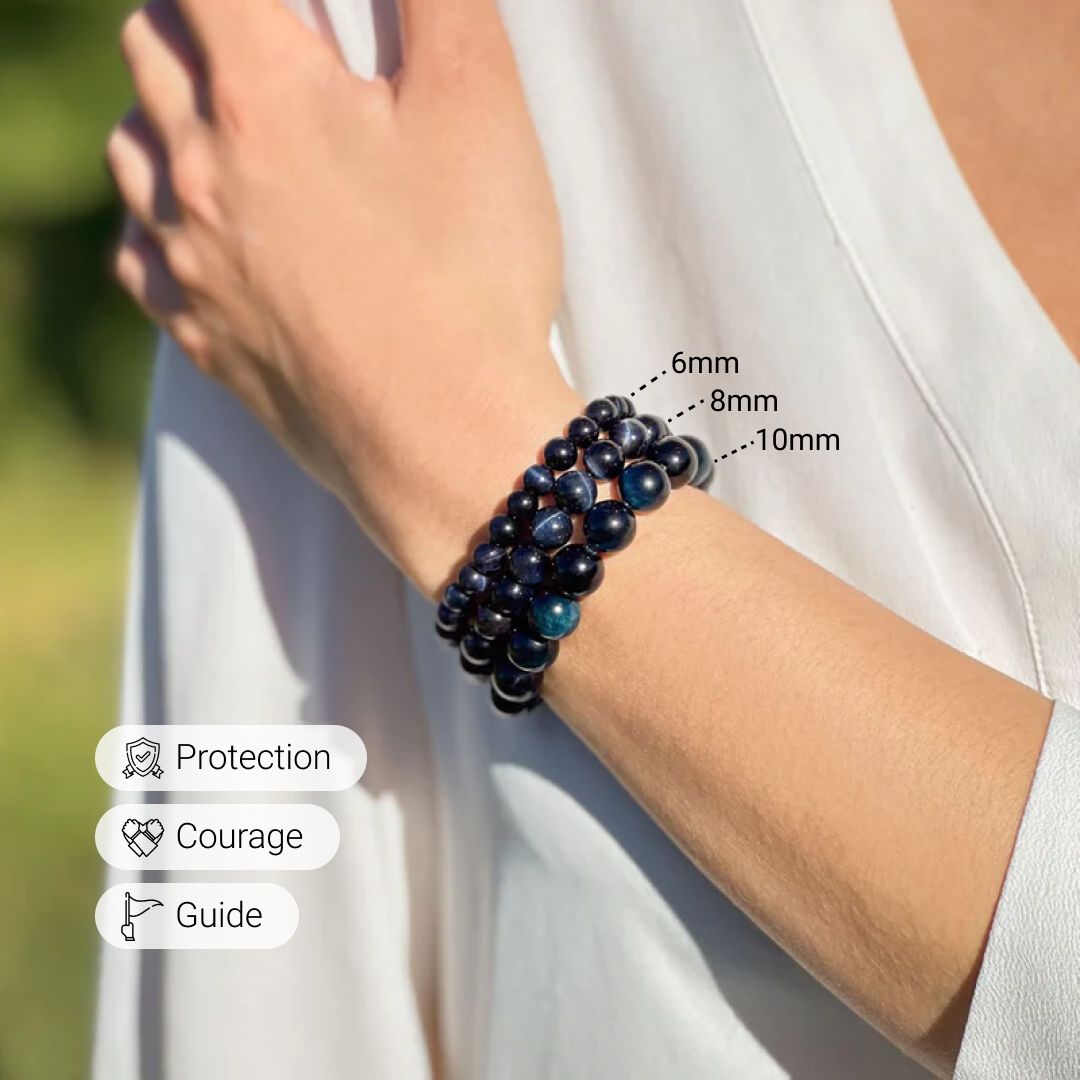 "Benevolent Guide" Bracelet in Hawk's Eye