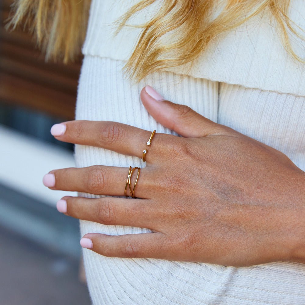 Gemella Duo Crystal Ring