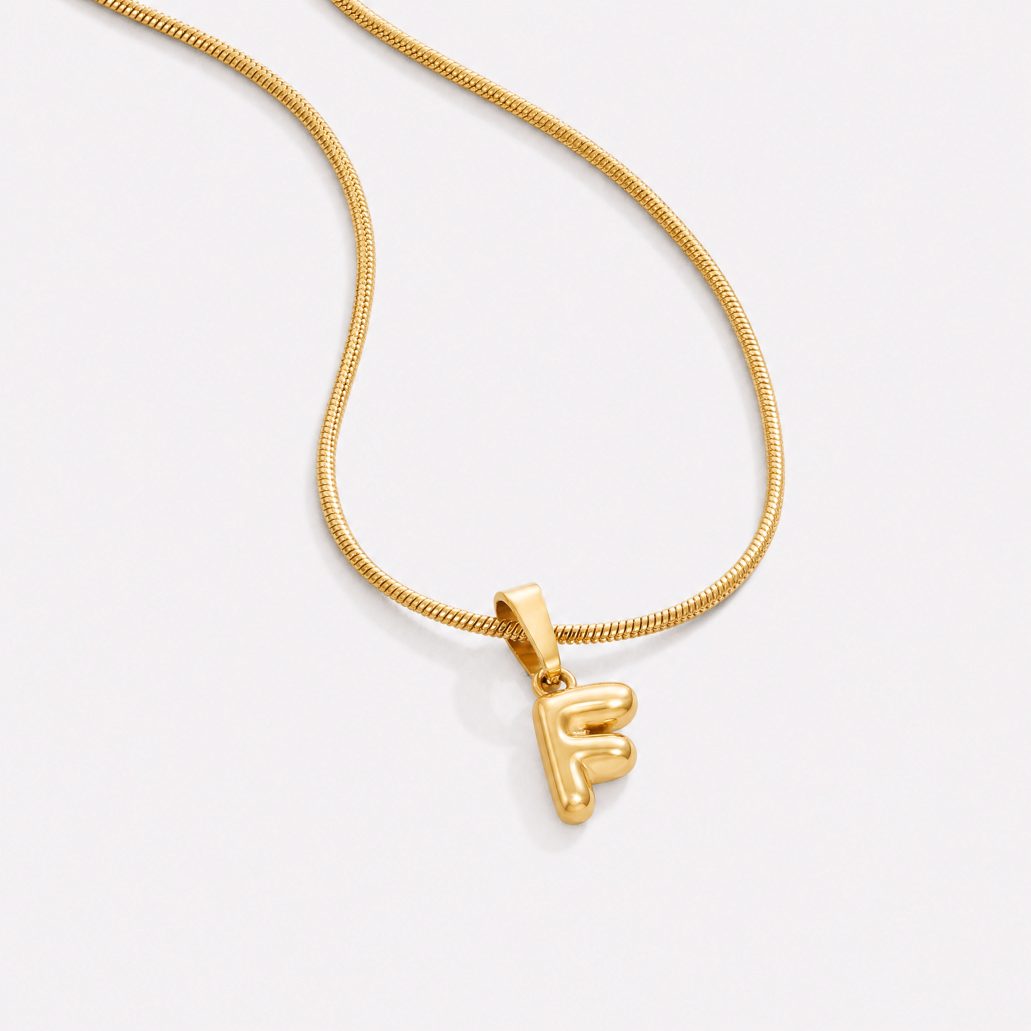 Bettina Bubble Initial Necklace