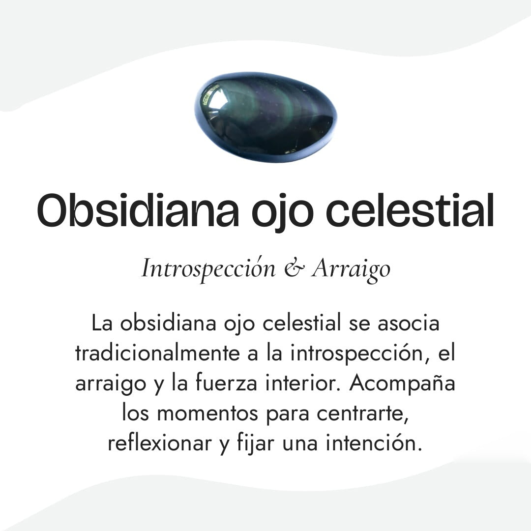 "Celestial Eye" Adjustable Ring in Obsidian