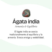 "Path of Light" Mala Necklace in Indian Agate & White Quartz