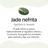 "Dhara" Bracelet in Nephrite Jade
