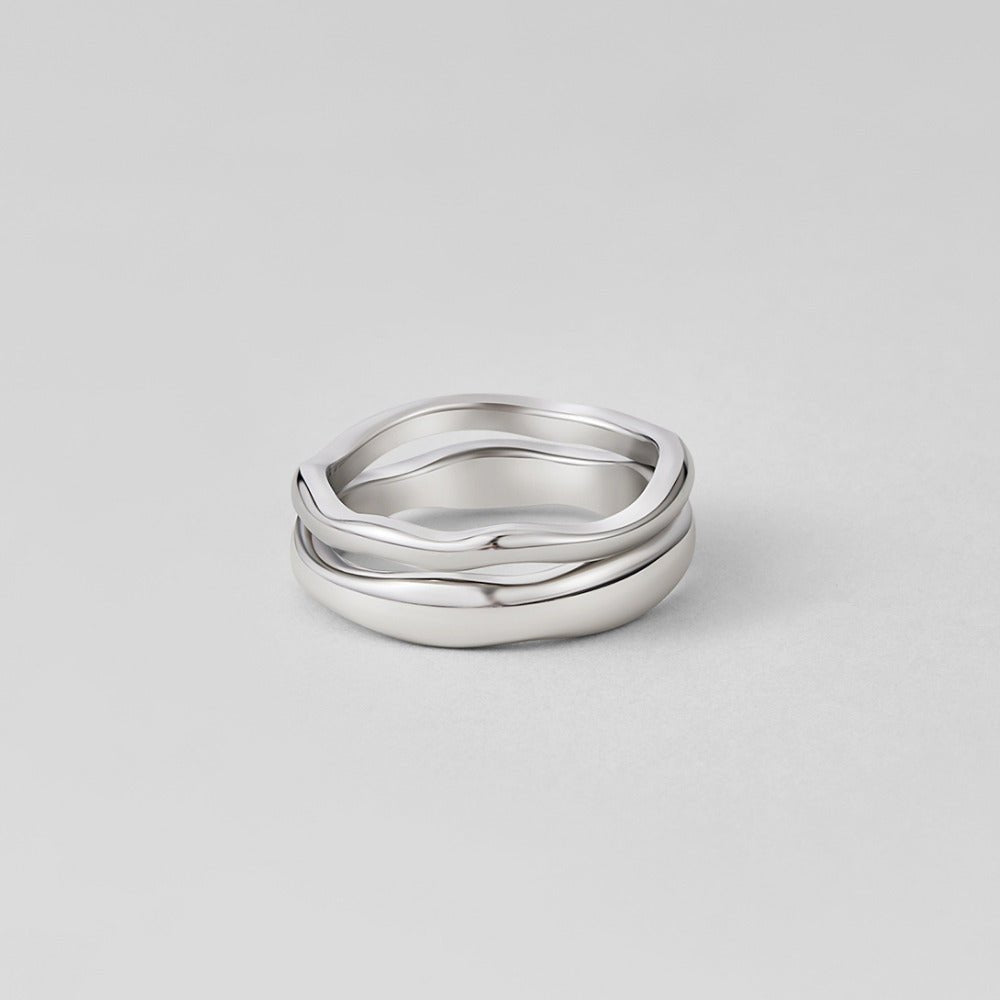 Madison Wave Ring Set