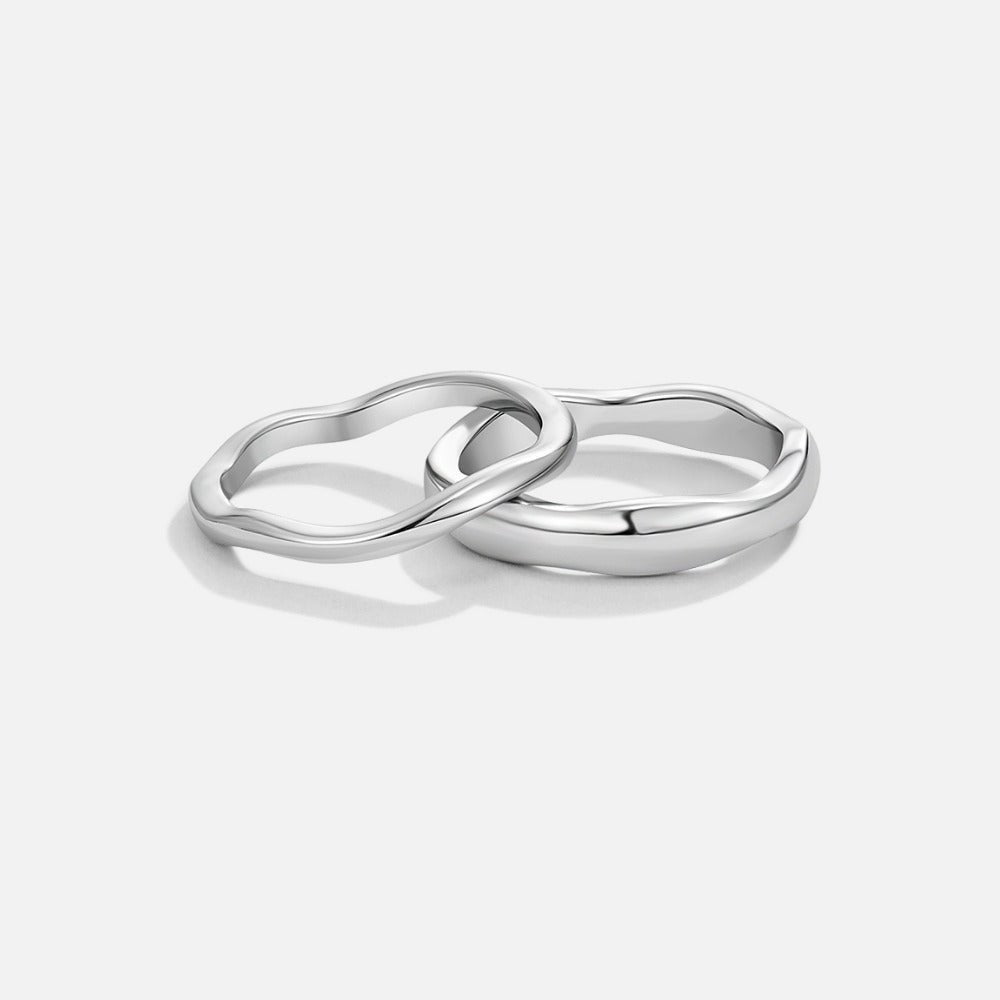 Madison Wave Ring Set