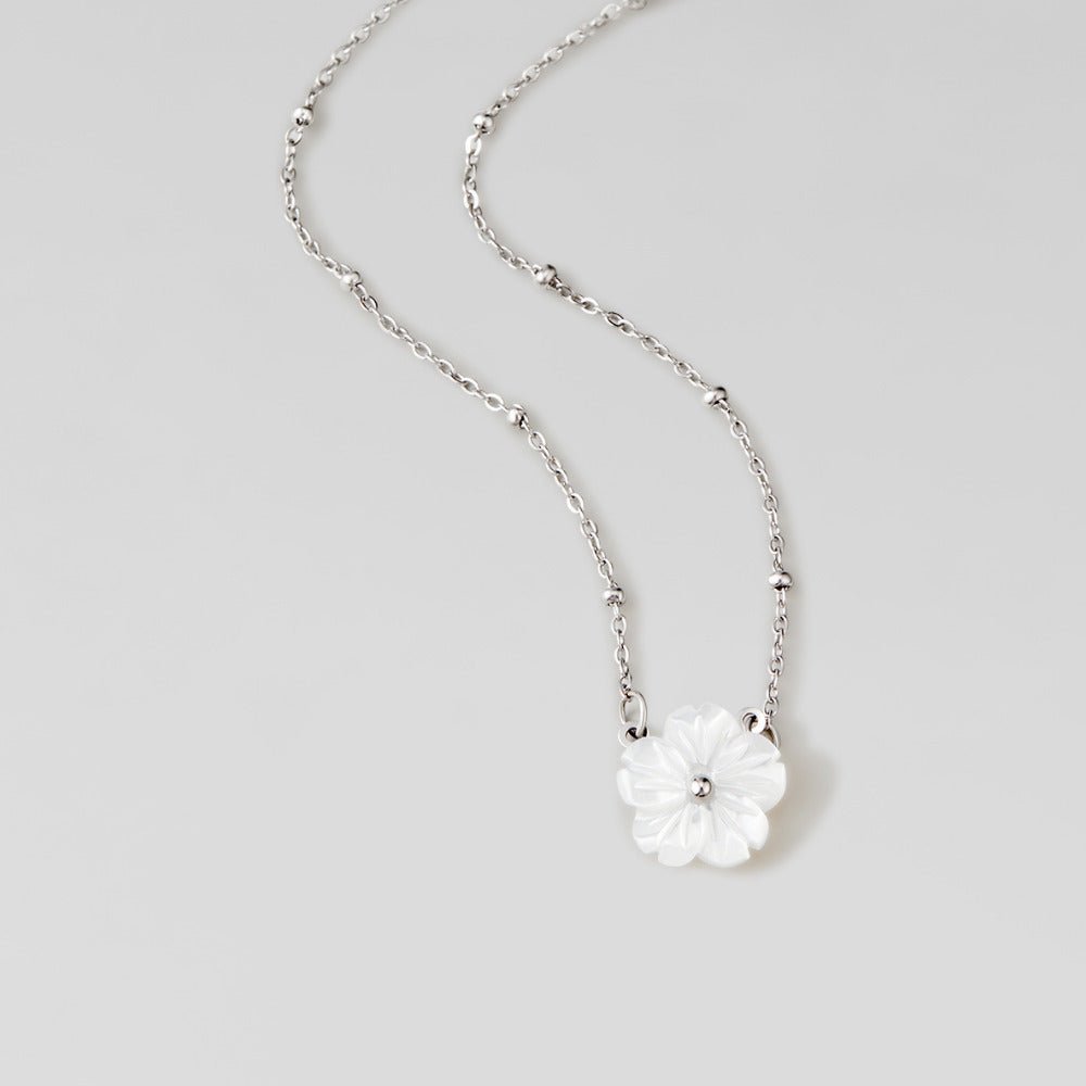 White Blossom Flower Necklace